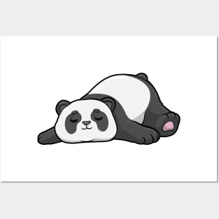 Panda at sleeping Posters and Art